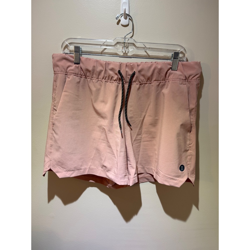 Free Fly Womens Pull-On Shorts Pink Elastic Waist Activewear Size Large